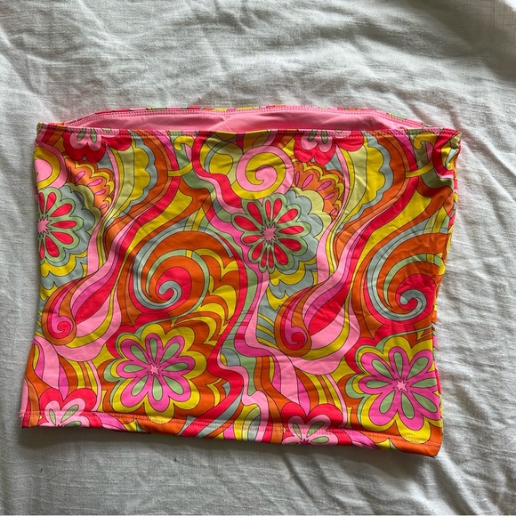 Frankies Bikinis Peace Strapless Bikini Tube Top Far Out - Picture 7 of 7